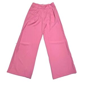 Anthropologie Exquise Pink Carnation Flared Trousers Pants Sz Medium $99 New